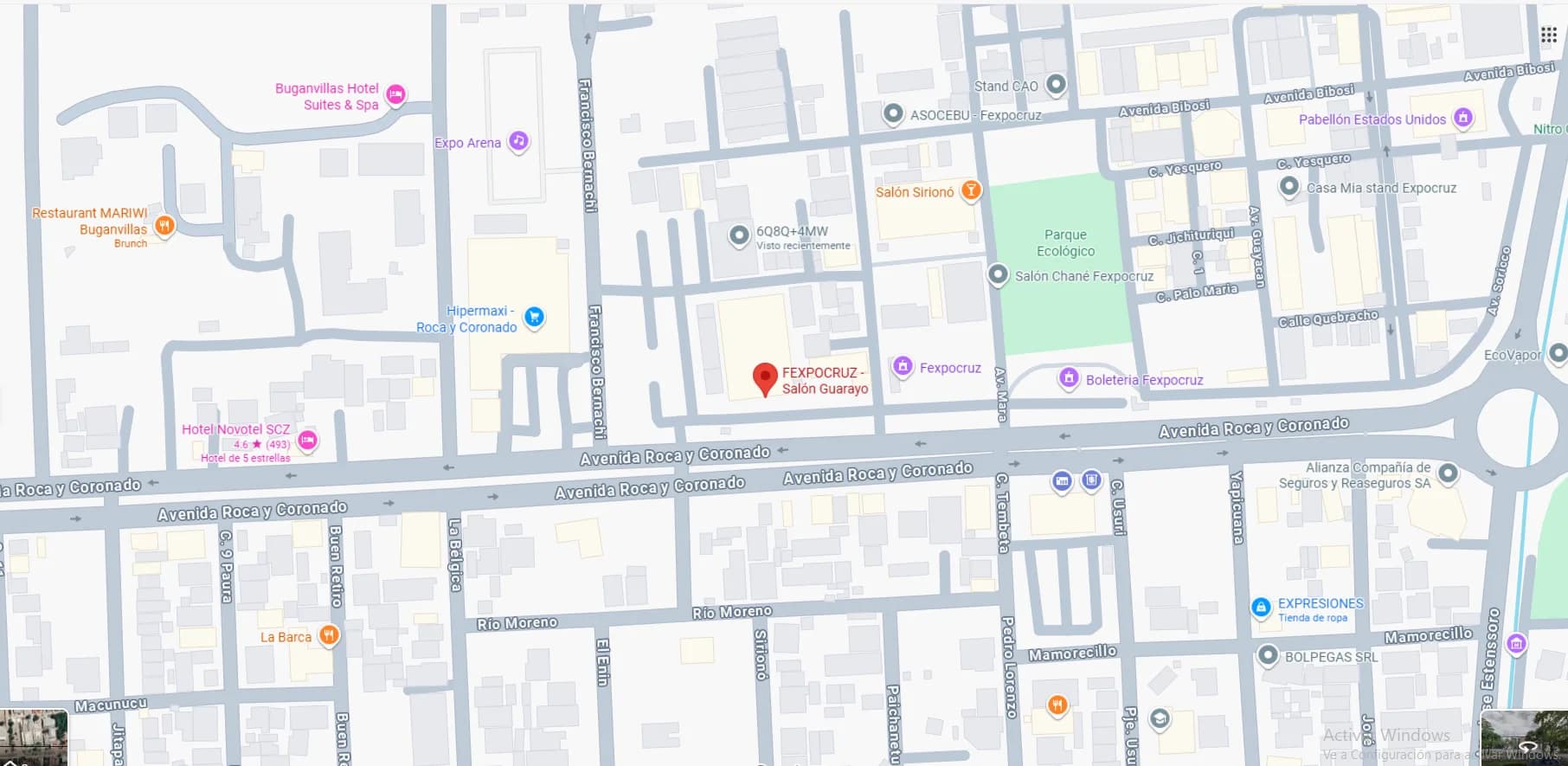 Ubicación del evento